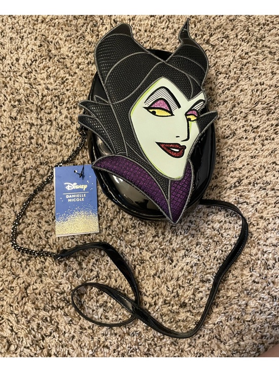 Danielle Nicole Handbags - Disney Danielle Nicole Maleficent Die-cut Crossbody Bag HTF Rare